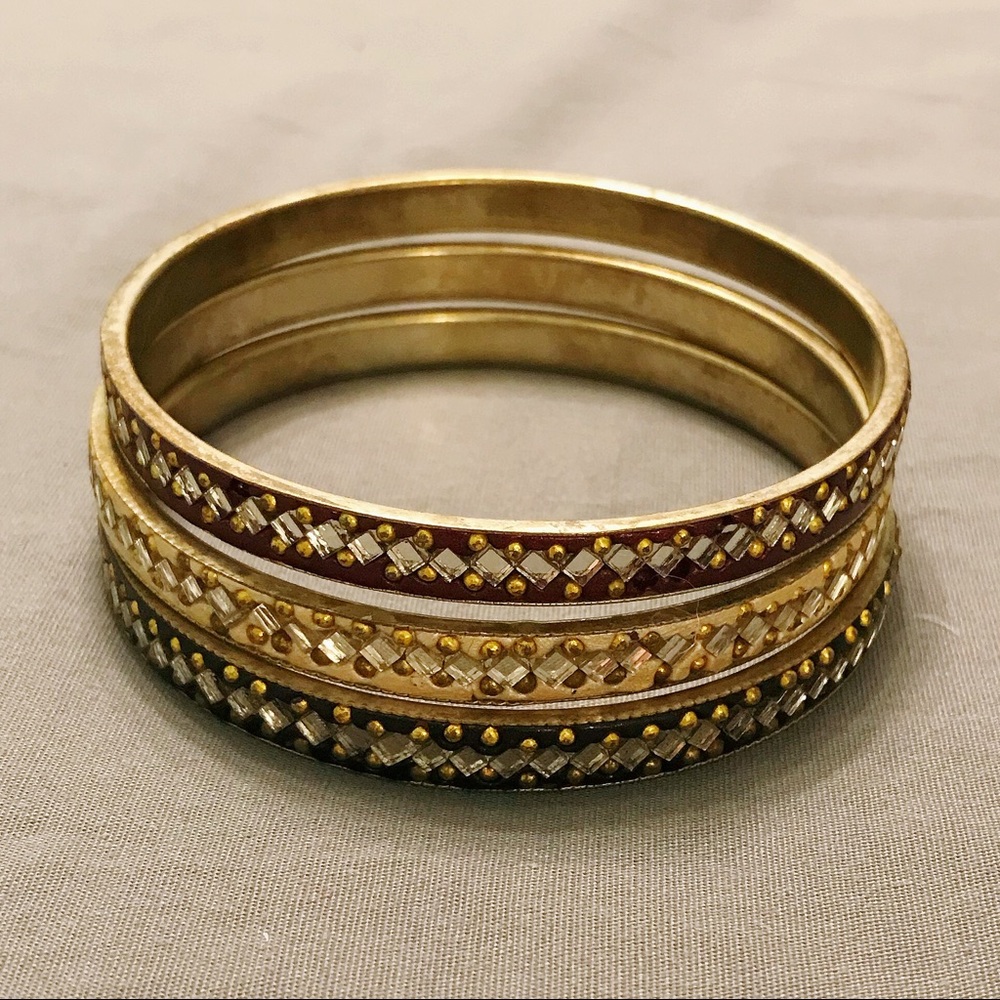Tricolor Fair Trade Bangles